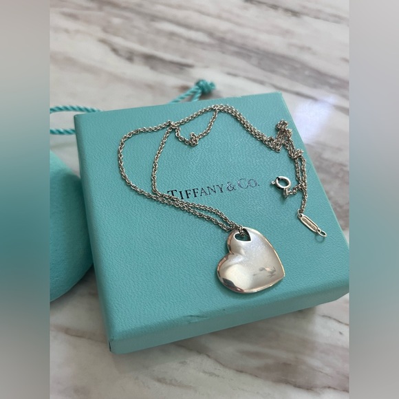 Tiffany & Co. Double Heart Cutout Pendant Necklace - Picture 4 of 6